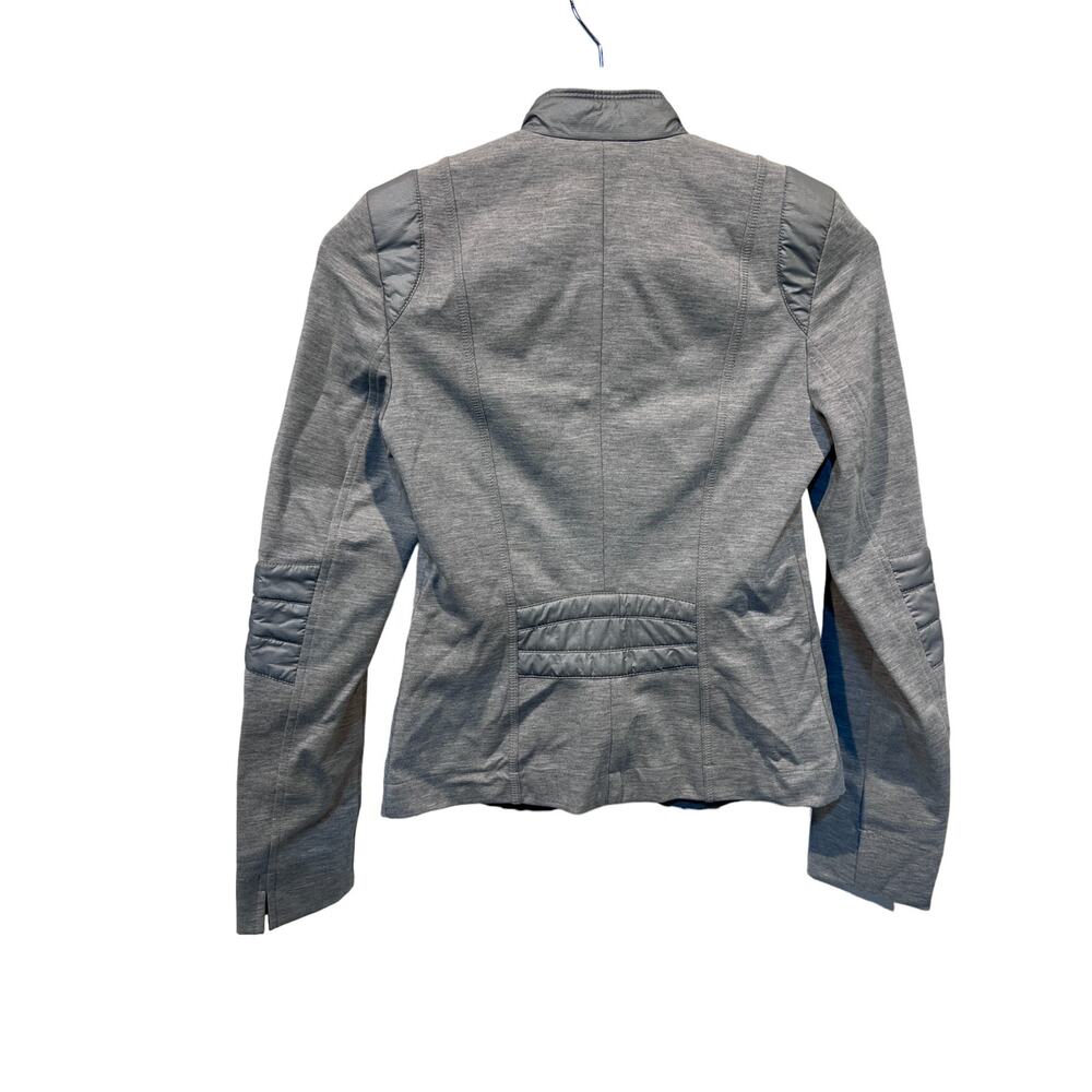 Airfield Jacket Womens Full Zip Fitted Faux Pockets Round Neck Measures Small - Picture 3 of 14